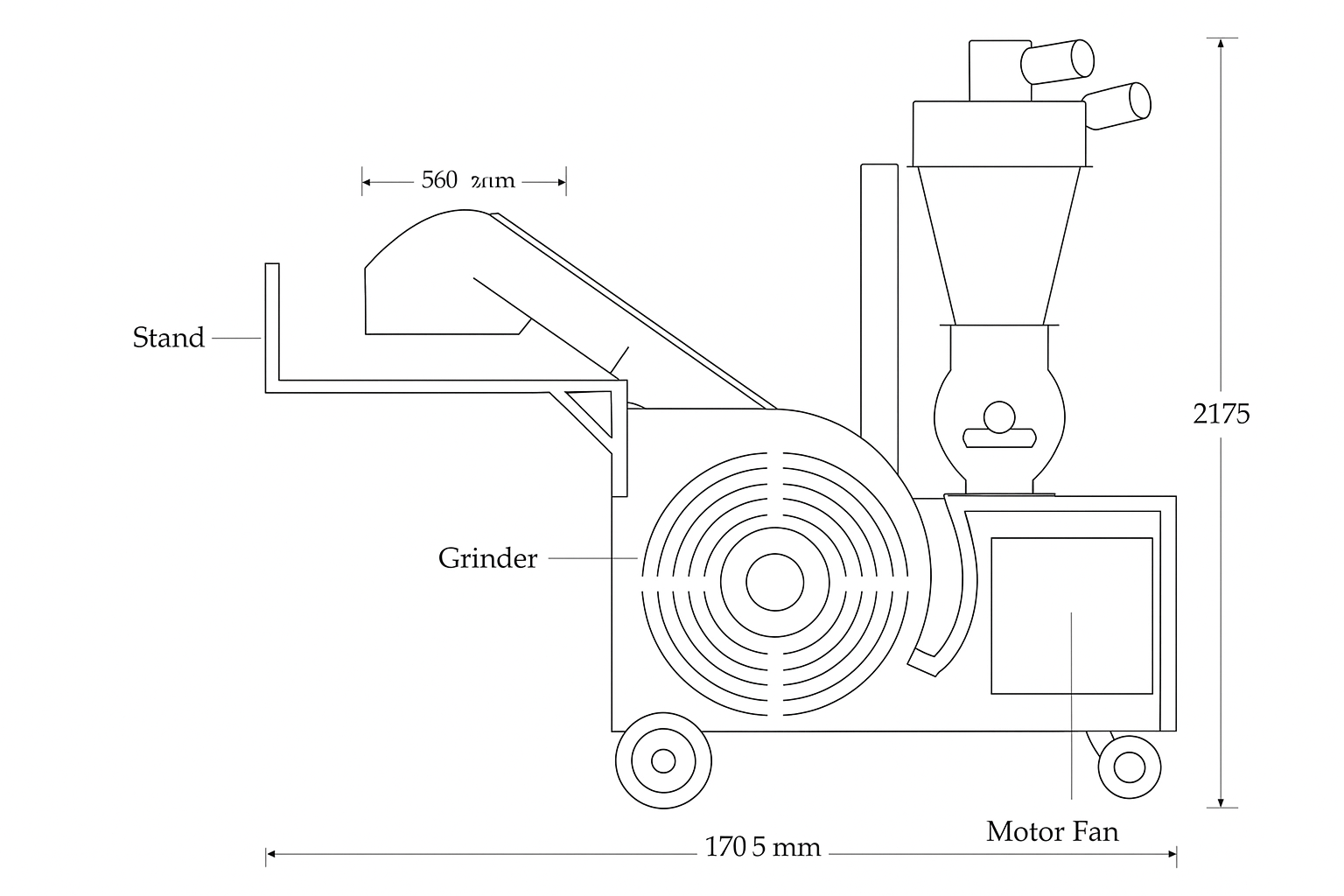 Tane Ürün Toplama ve Dolum Makinesi
